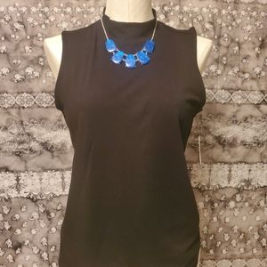 Silver chain with bright blue gems